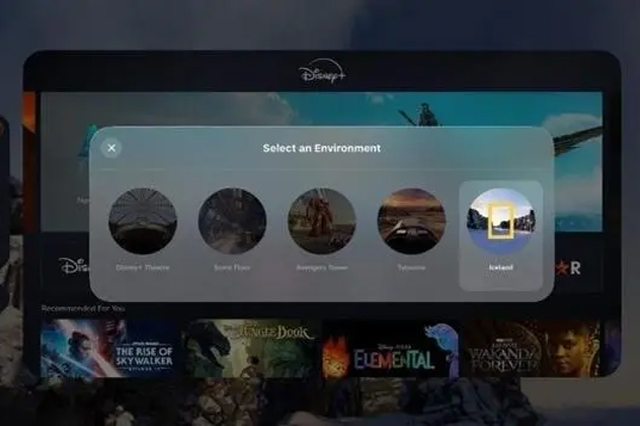 Disney+为苹果Vision Pro打造全新沉浸式环境
